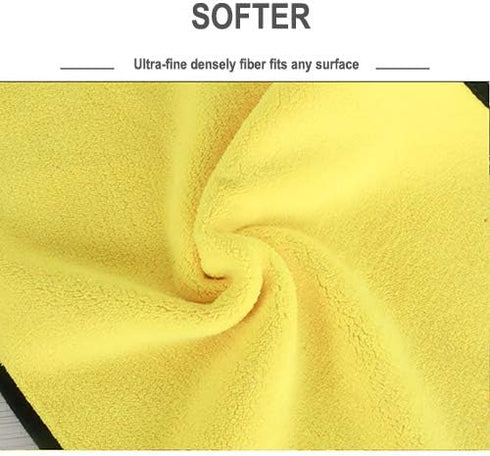Microfiber Towels for Cars-Extra Thick Car Drying Towel ?Absorbent Car Wash Towels/Rags?Micro Fiber Clothes for Cars/Detailing/Interior?Reusable C...