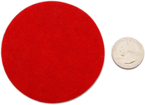 Playfully Ever After 3 Inch Red 30pc Stiff Felt Circles...