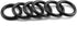 6PCS Alloy O Ring Buckle High-Grade Ornament Hardware Electrophoretic Spring Snap 25mm Black...
