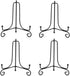 (4 pack)8"Iron Display Stand, Black Iron Easel Plate Display Photo Holder Stand, Displays Picture Frames, Cookbooks, Decorative Plates, Tablets an...