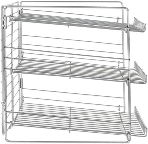 Iron Wire Stackable Can Rack Organizer Chrome...