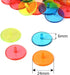 100 Pcs Clear Plastic Round Golf Ball Position Markers for Golf and Baseball Mixed Colors...