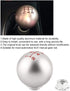 Gear Shift Knob,Car Manual Aluminum Gear Stick Ball Shift Knob Shifter Lever Head (5 Speed)...