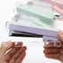 Purple Stapler Staples Remover Clear Acrylic Desk Stapler Manual Stapling tool Cute Staple Remover Kit for Home School Office Desktop Accessories ...