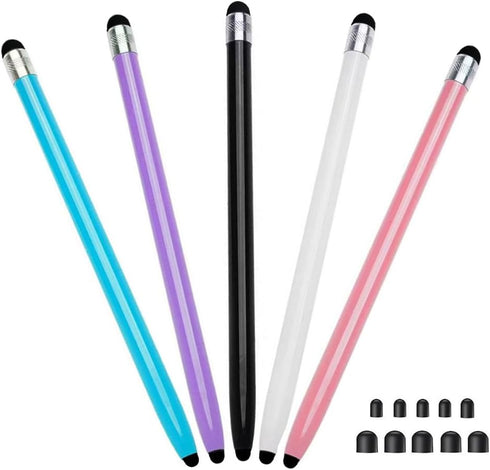 Stylus Pen for Touch Screen(5pcs),High Precision Nib Writing and Drawing Stylus Capacitance Pen,10 Replaceable Tips Touch Pens for iPad iPhone Tab...