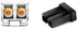 SFP SFP+ Ethernet Dust Cover Fiber Optic Port Plug Dust Caps for LC Duplex Port, Black Silicone, 20pcs...