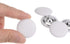 10pcs 40L Fabric Cloth Covered Button 25mm Round Metal Shank Sewing Buttons for Suits Dress Blouses, White...