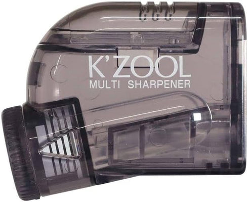 KUTSUWA STAD K'ZOOL Sharpness Adjustable Pencil Sharpener, Translucent Black (RS035BK)...