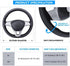 Leather Steering Wheel Cover, Breathable Non-Slip Design, Soft and Comfortable Feeling, Universal 15 Inch Auto Car Steering Wheel Stitch on Wrap?S...