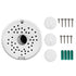 (ABS New) Security Camera Junction Box,Security Camera Bracket Outdoor,Plastic Waterproof Security Camera Mount Hide Cable Junction Box for Arlo S...