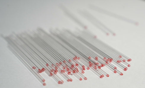 200pcs Glass Capillary Tubes, 75 mm Micro Glass Capillary Tubes Glass Pipettes Capillary Transfer Tube with 1.1 mm ID and 1.5 mm OD for Lab Capill...