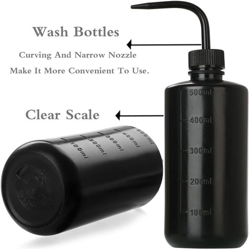 2Pcs Tattoo Wash Bottle 500ml | 16oz Water Squirt Bottle Succulent Watering, Safety Rinse Bottle Watering Tools for Medical Succulent Cleaning Was...