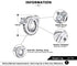 Ginger Lyne Collection Wedding Ring Set Engagement Charm for Bracelet or Necklace for Women Hearts European Bead Clear Cubic Zirconia Sterling Sil...