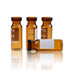 Amber Glass Flat Base Vial, 11 mm Wide Opening Crimp Top Vial, 2 mL, 12 mm x32 mm, Pack of 100...
