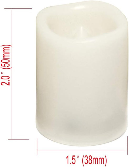 Flameless Candles, Realistic Flickering Votive Candle Tea Light Battery Operated, 200 Hours of Nonstop Working with Remote and 4/8 Hours Timer, Pa...