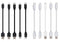 10-Pack Multi Short USB Cables & TypeC-C Cables for Charging Stations Compatible/w iPhone15, iPhone5-14/ iPads/iPad Mini/iPad Pros/Samsung Moblies...