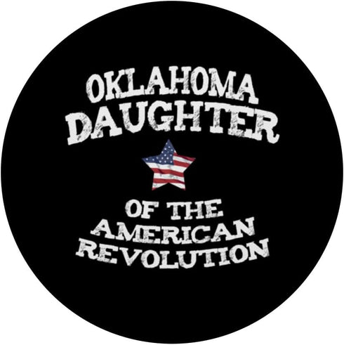 Oklahoma Daughter of the American Revolution USA OK mom sis PopSockets Standard PopGrip...