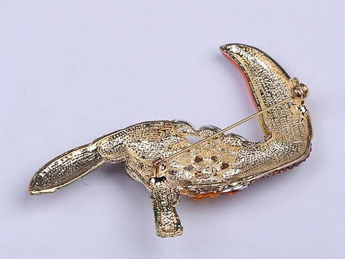 Alilang Hand Painted Beak Amazon Toucan Bird Crystal Rhinestone Pin Brooch...