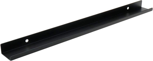 LC LICTOP 350mm/13.78" Black Mount Finger Edge Pull Concealed Handle for Home Kitchen Door Drawer Cabinet (Hole Distance: 256mm/10) 6pcs...