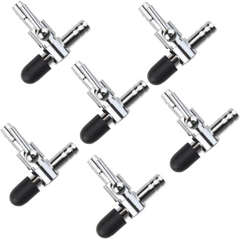 Aquarium Fish Tank Air Flow Control Lever Pump Single Way T Valve, 6-Pack...