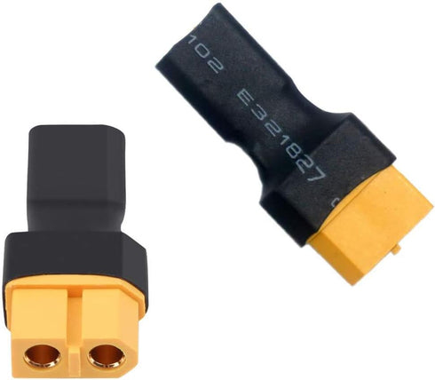 5-Pack XT30 Plug Male Connector to XT60 Plug Female Connector No Wire Adapter for RC FPV Drones Car Lipo NiMH Battery Charger ESC...