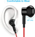 3.5mm Earbuds Noise Canceling Headphone with Microphone Magnetic in-Ear Wired Stereo 3.5mm Jack Earphone for Moto G Power Play Pure Google Pixel 4...
