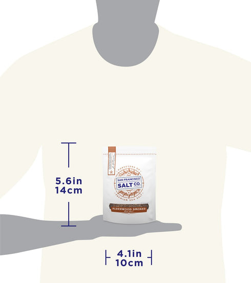 Alderwood Smoked Sea Salt 5 oz. Pouch - San Francisco Salt Company...