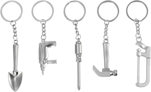 Garneck 5PCS TOOL KEYCHAIN- Mini Wrench Wrench Pendant Keychain, Tool Modeling Keychains Tool Keychain Metal...