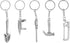 Garneck 5PCS TOOL KEYCHAIN- Mini Wrench Wrench Pendant Keychain, Tool Modeling Keychains Tool Keychain Metal...