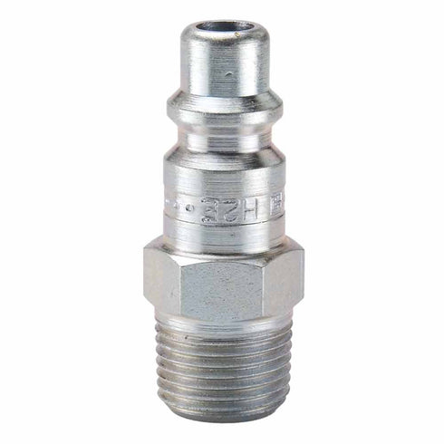 Parker Hannifin H2C Steel Pneumatic Industrial Interchange Nipple with Male Pipe Thread, Non-Valve, Straight Through, 1/4" Body Size, 1/4"-18 NPTF...