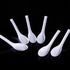 Disposable wihte Plastic Spoons, 50 PCS Asian Soup Spoons,Chinese Spoons,tasting spoon,front dish spoon,Plastic Cutlery(White flat bottom)...