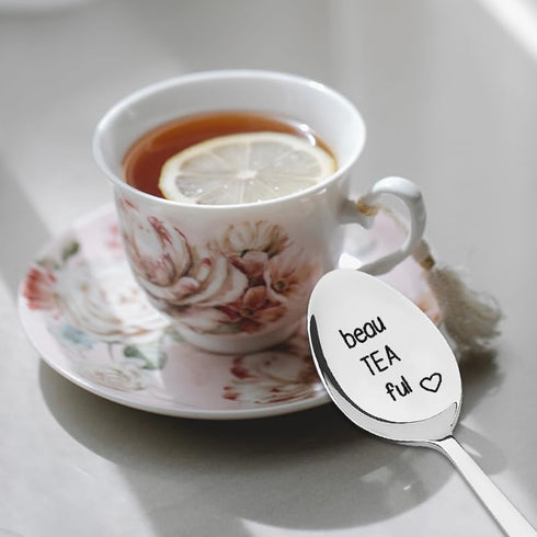 Tea Lover Gifts for Women Girls Tea Spoons for Tea Drinker Gifts for Women Christmas Gifts for Mom Grandma Gifts Birthday Gifts for Girlfriend Wif...