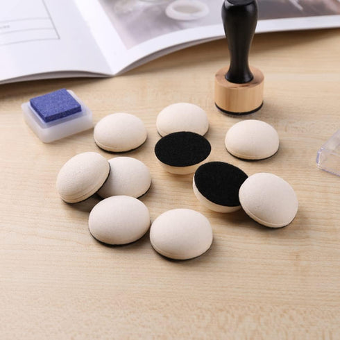 Briartw Mini Round Ink Blending Tool with Foams Replacement Refill Sponge Domed Foam Set 1 Tool and 12 Foams Scrapbooking Painting Drawing Art Sup...
