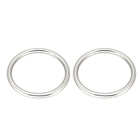uxcell 2 Pcs Multi-Purpose Metal O Ring Buckle Welded 70mm x 60mm x 5mm for Hardware Bags Ring Hand DIY Accessories...