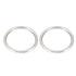 uxcell 2 Pcs Multi-Purpose Metal O Ring Buckle Welded 70mm x 60mm x 5mm for Hardware Bags Ring Hand DIY Accessories...