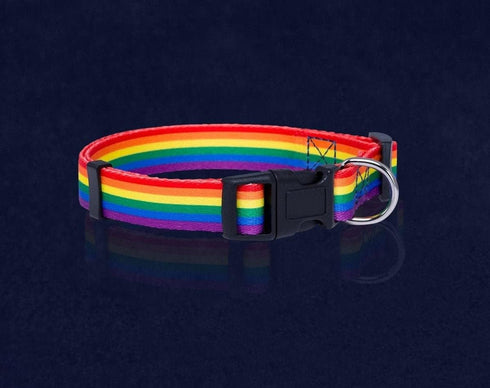 Rainbow Pet Collars for Dog or Cat - Gay Pride Dog and Cat Collars - LGBTQ Accessories for Dogs, Cats, and Pets - Pride Flag Dog and Cat Collar - ...