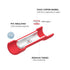 HKS 200 PCS Vinyl Insulated Butt Connector - Red 22-16 AWG - Electrical Connectors - Tinned Red Copper 0.7mm - Automotive Crimp Insulated...
