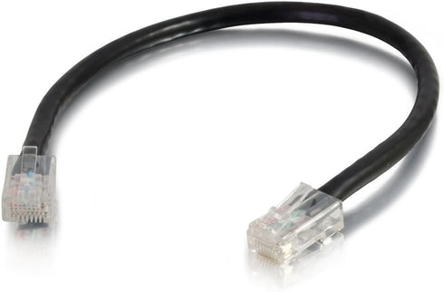 C2G/Cables to Go 26374 Cat5E Non-Booted Unshielded (UTP) Network Patch Cable, Black (1 Foot/0.30 Meters)...