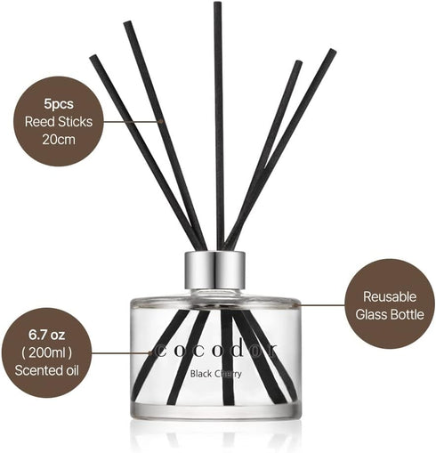 COCODOR Signature Reed Diffuser Set/April Breeze / 6.7oz /1 Pack/Home Fragrance Diffuser, Oil Scent Diffuser for Bathroom Shelf Decor...