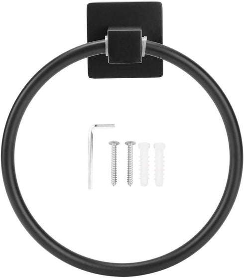Towel Simple Wall Mounted Kitchen Bathroom Round Towel Rack Holder Hanger Hardware Space Saver...