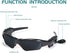 Stereo Bluetooth 5.0 UV Protection Sunglasses, Hands-Free Calling, Polarized Lenses, Connect with Mobile Phones and Tablets...