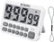 FCXJTU Digital Kitchen Timer, Large Display Countdown/Up Timer with Digits Directly Input, Fast Setting, Loud Alarm, ON/Off, Magnetic Back Stand f...