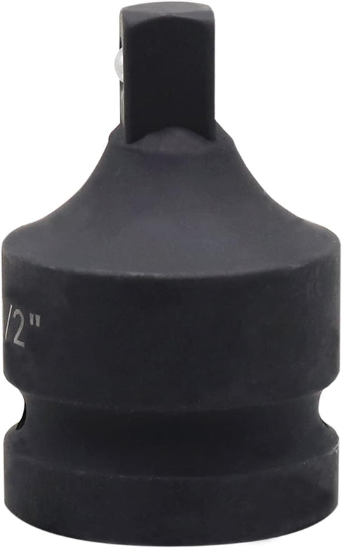 Impact Socket Adapter and Reducer 1 Inch Drive F to 1/2 Inch M, Chrome Molybdenum Steel Converter for Auto Construction...