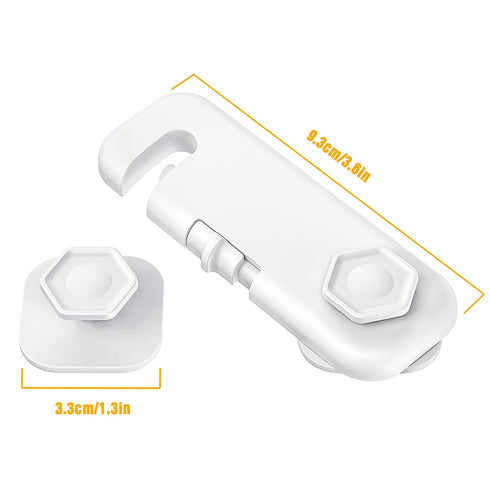 6 Pack Fridge Locks for Kids, Cabinet Locks Baby Proofing, Child Proof Refrigerator Lock, Door Locks for Kids Safety, Baby Locks for Cabinets and ...