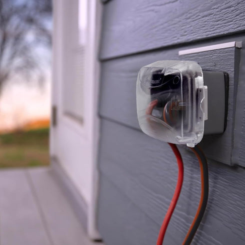 Intermatic WP5100C Extra-Duty in-Use Electrical Outlet Cover - Single Gang, Versatile Outdoor Receptacle Cover - Secure and Waterproof Design for ...