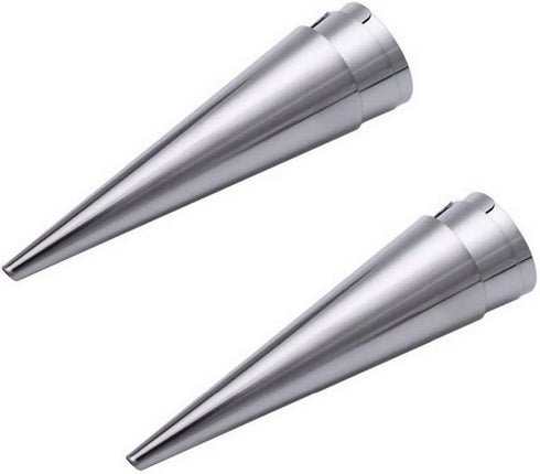 12 Pcs Cream Horn Molds Stainless Steel Cones Pastry Roll Molds Croissant Puff Ice Cream Mold Baking Tools (3.5 Inch)...