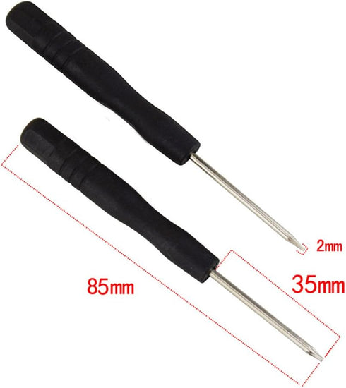 Fixinus 10 Pieces Slotted 2.0mm Flat Head Mini Screwdrivers Set for Cell Phone iPhone Samsung Tablet Laptop PC Games and Small Electronics...