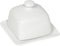 Now Designs Stoneware Square Butter Dish with Lid, White 4.5 x 4.5 in...