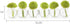 CHIVE ‘Caterpillar’ Bubble Bud Vase for Centerpieces — 6 Hole Multi Chamber Clear Glass Flower Vase for Short Flowers — Small, 10.25” Long...