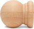 Wood Finials, 3/4 Inch Tall with 1/4 Inch Hole, Unfinished Wood Finials for 1/4 Inch Dowel Rods, Wood Dowel Caps for Crafts and DIY, Pack of 100 b...